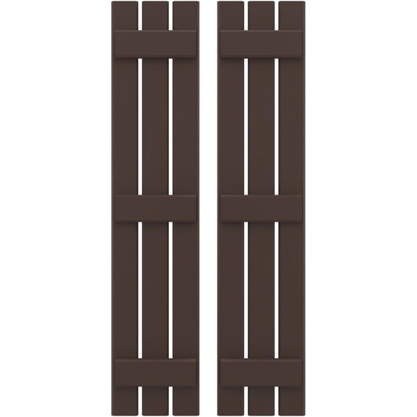 Ekena Millwork Americraft 3-Board, 3 Batten Exterior Real Wood Spaced Board-n-Batten Shutters, ARW401SB311X38TBH, PR ARW401SB311X38TBH - main